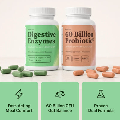 The Gut Duo - Digestive Enzymes + 60 Billion Probiotic Bundle - PDP