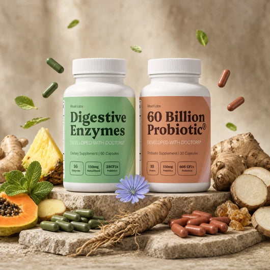 The Gut Duo - Digestive Enzymes + 60 Billion Probiotic Bundle - PDP